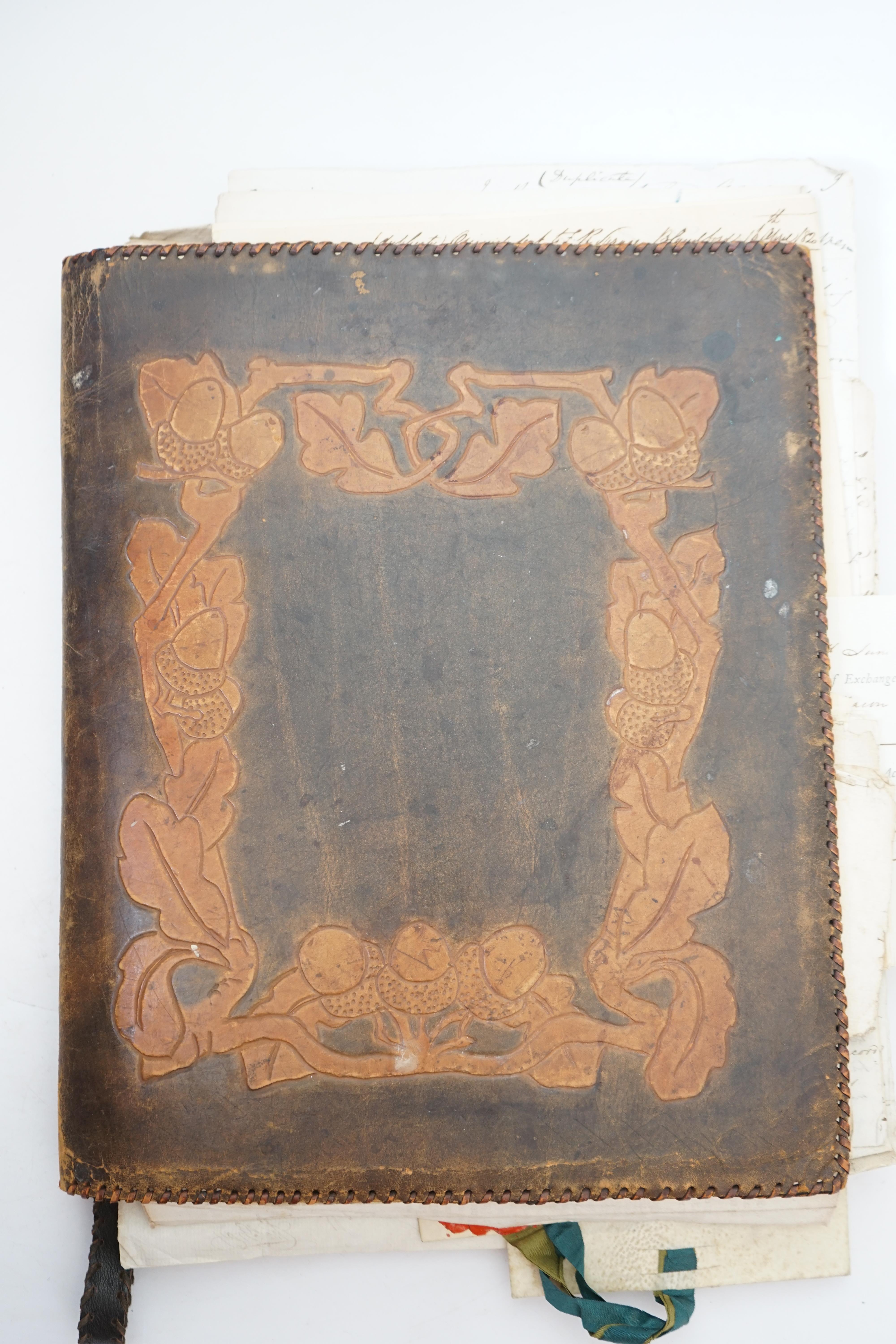 Portfolio of letters, prints and documents, 1734-1902, correspondence of George Spragge, Messrs Bainbridge and Brown, Bread Street, London